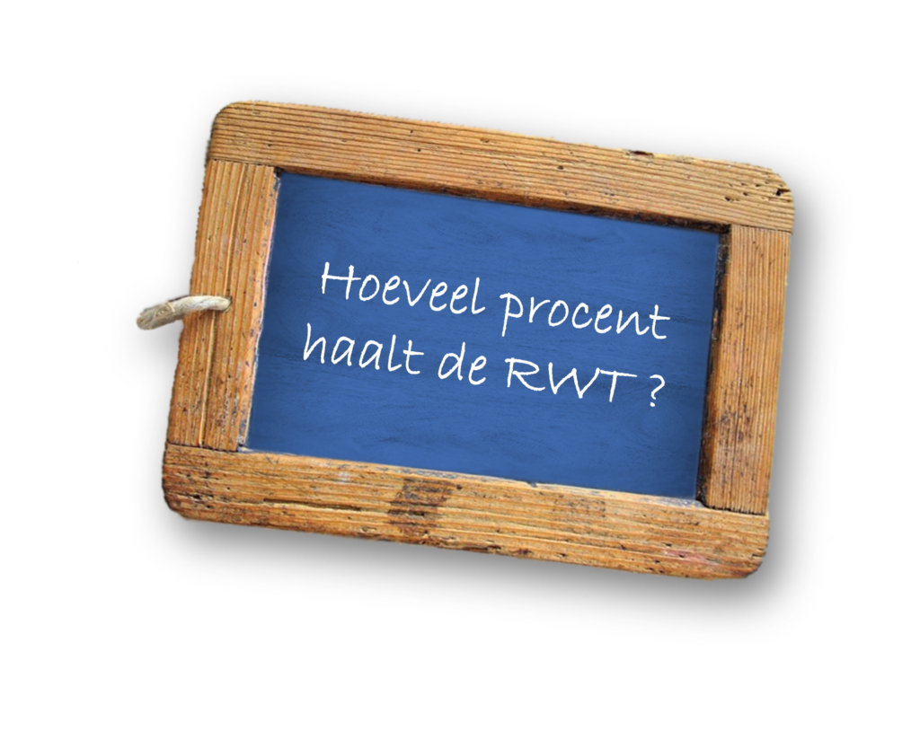 Hoeveel procent haalt de RWT?