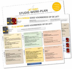 LKT Pabo Studie-Werk-Plan weekschema voor de Kennisbasis Rekenen-Wiskunde toets.