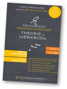 LKT Kennisbasis Rekenen-Wiskunde Theorie- en Werkboek voor Pabo leerjaar 3 met 200 pagina's.