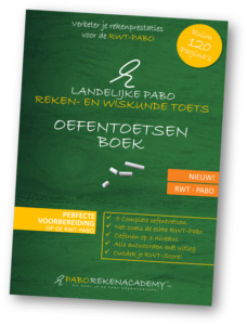 RWT Oefentoetsenboek voor de Landelijke Pabo Reken- en Wiskundetoets met ruim 120 pagina's.