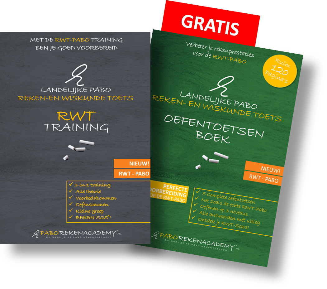 Gratis RWT Oefentoetsenboek en RWT Training voor de Landelijke Pabo Reken- en Wiskundetoets.